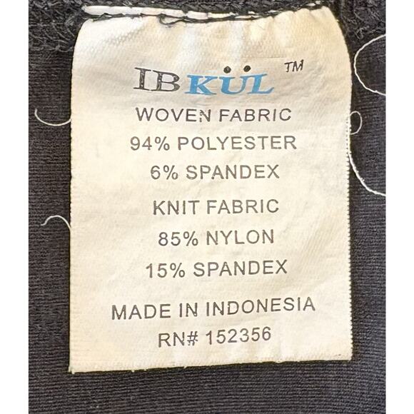 Ibkul Women’s Black Pleated Tennis Skort Golf Pull-On Performance Size Large - Picture 6 of 6